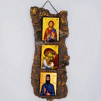 Πέτρινο Τρίπτυχο (Ιησούς-Θεοτόκος-Άγιος Εφραίμ)