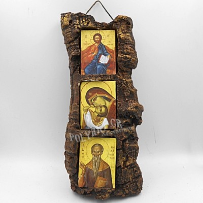 Πέτρινο Τρίπτυχο (Ιησούς-Θεοτόκος-Άγιος Χαράλαμπος)