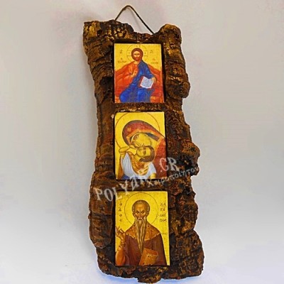 Πέτρινο Τρίπτυχο (Ιησούς-Θεοτόκος-Άγιος Χαράλαμπος)