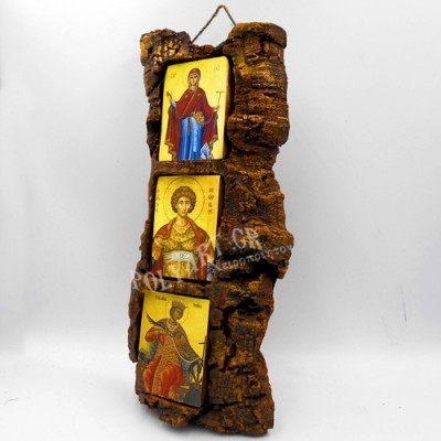 Πέτρινο Τρίπτυχο (Θεοτόκος-Άγιος Γεώργιος-Αγία Αικατερίνη)