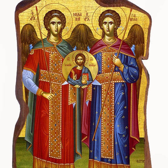 ΑΡΧΑΓΓΕΛΟΙ ΜΙΧΑΗΛ & ΓΑΒΡΙΗΛ - ΑγιόΠετρα 21cm