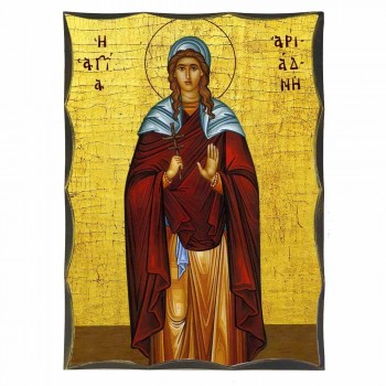 ΑΓΙΑ ΑΡΙΑΔΝΗ - Αγιορείτικη Ξύλινη Εικόνα