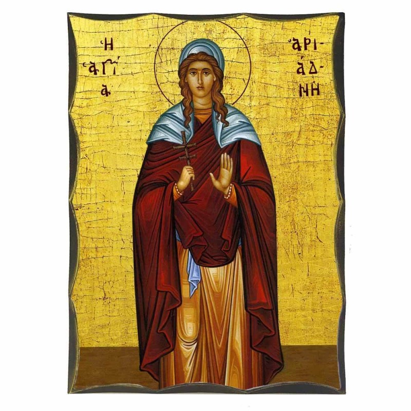 ΑΓΙΑ ΑΡΙΑΔΝΗ - Αγιορείτικη Ξύλινη Εικόνα