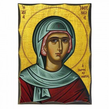 ΑΓΙΑ ΙΦΙΓΕΝΕΙΑ - Αγιορείτικη Ξύλινη Εικόνα