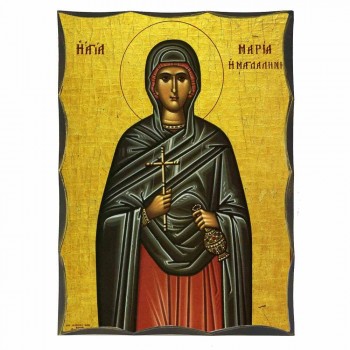 ΑΓΙΑ ΜΑΡΙΑ ΜΑΓΔΑΛΗΝΗ - Αγιορείτικη Ξύλινη Εικόνα