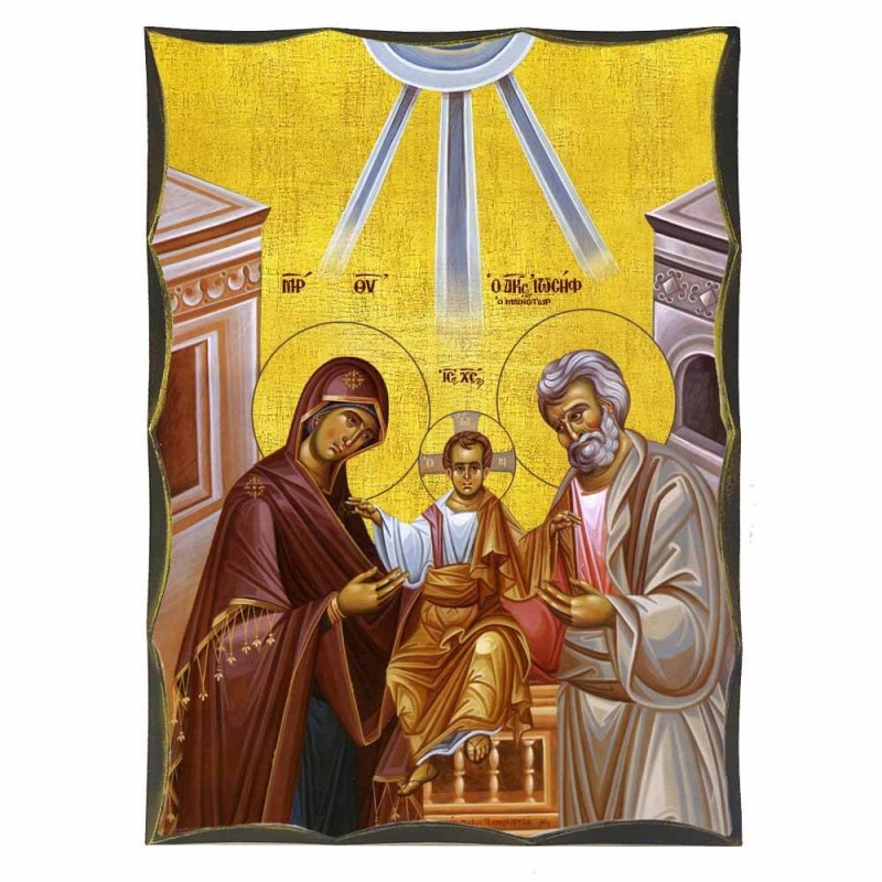 ΑΓΙΑ ΟΙΚΟΓΕΝΕΙΑ - Αγιορείτικη Ξύλινη Εικόνα