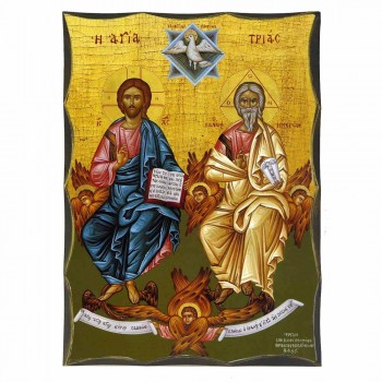 ΑΓΙΑ ΤΡΙΑΔΑ - Αγιορείτικη Ξύλινη Εικόνα