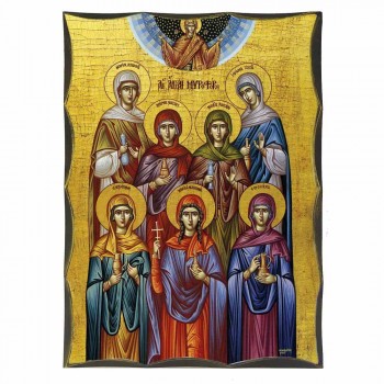 ΑΓΙΕΣ ΜΥΡΟΦΟΡΕΣ - Αγιορείτικη Ξύλινη Εικόνα