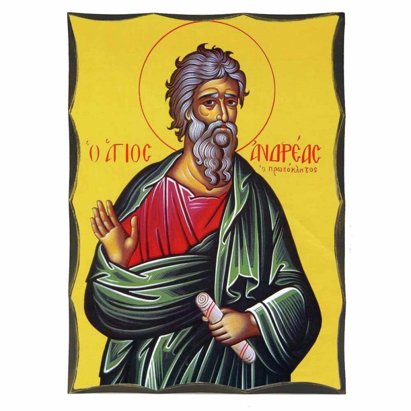 ΑΓΙΟΣ ΑΝΔΡΕΑΣ - Αγιορείτικη Ξύλινη Εικόνα