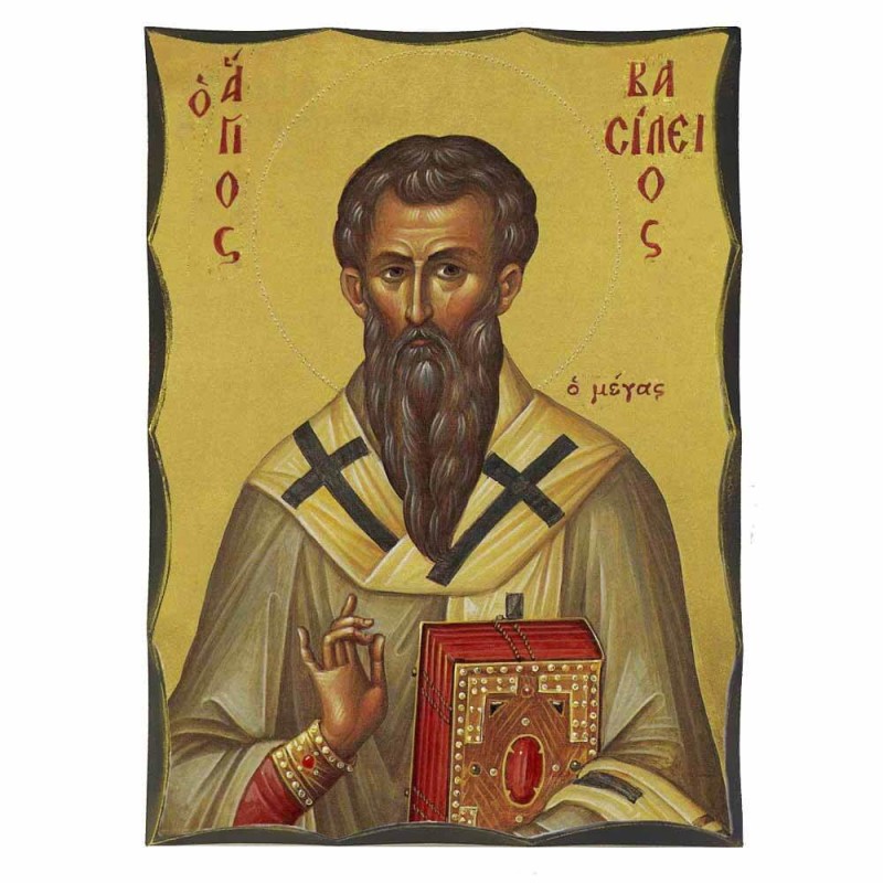 ΑΓΙΟΣ ΒΑΣΙΛΕΙΟΣ - Αγιορείτικη Ξύλινη Εικόνα