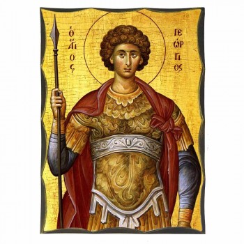 ΑΓΙΟΣ ΓΕΩΡΓΙΟΣ - Αγιορείτικη Ξύλινη Εικόνα
