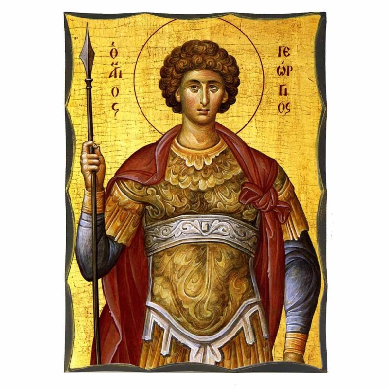 ΑΓΙΟΣ ΓΕΩΡΓΙΟΣ - Αγιορείτικη Ξύλινη Εικόνα