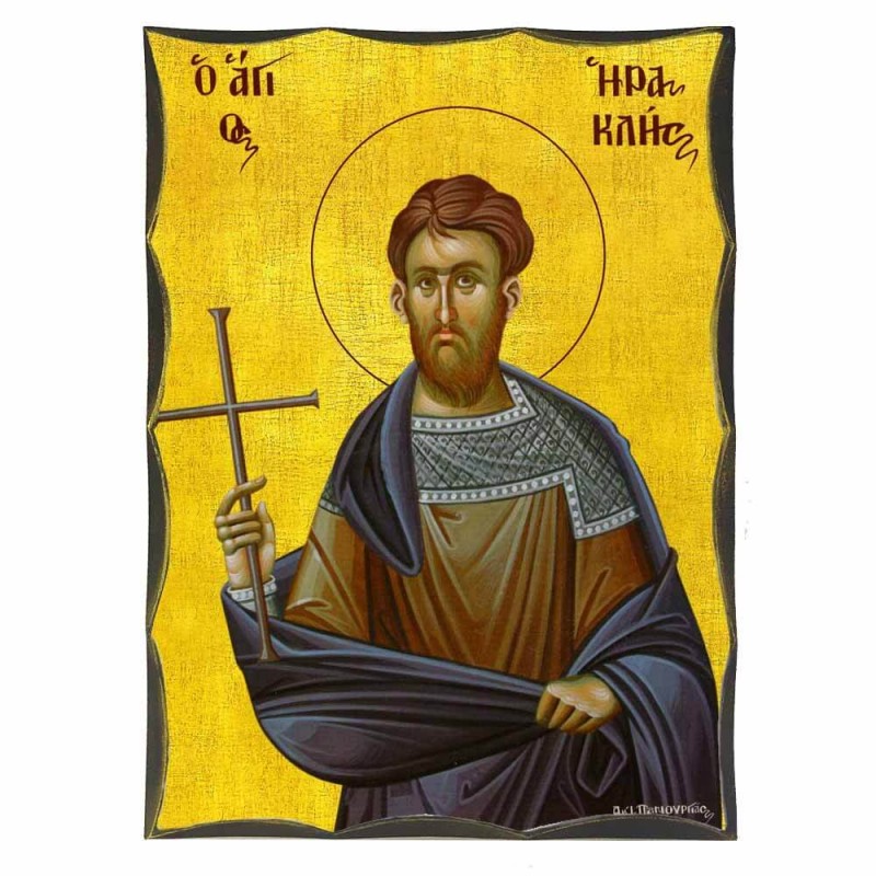 ΑΓΙΟΣ ΗΡΑΚΛΗΣ - Αγιορείτικη Ξύλινη Εικόνα