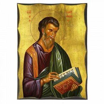 ΑΓΙΟΣ ΜΑΤΘΑΙΟΣ - Αγιορείτικη Ξύλινη Εικόνα