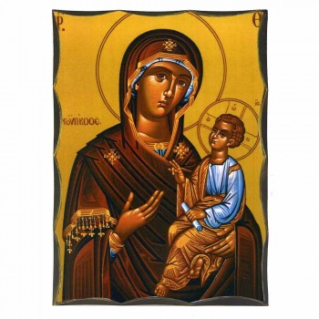 ΠΑΝΑΓΙΑ ΓΟΡΓΟΫΠΗΚΟΟΣ - Αγιορείτικη Ξύλινη Εικόνα