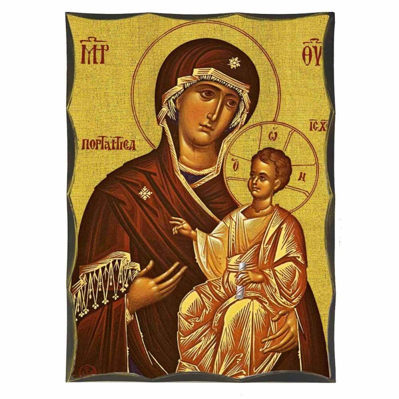 ΠΑΝΑΓΙΑ ΠΟΡΤΑΪΤΙΣΣΑ - Αγιορείτικη Ξύλινη Εικόνα