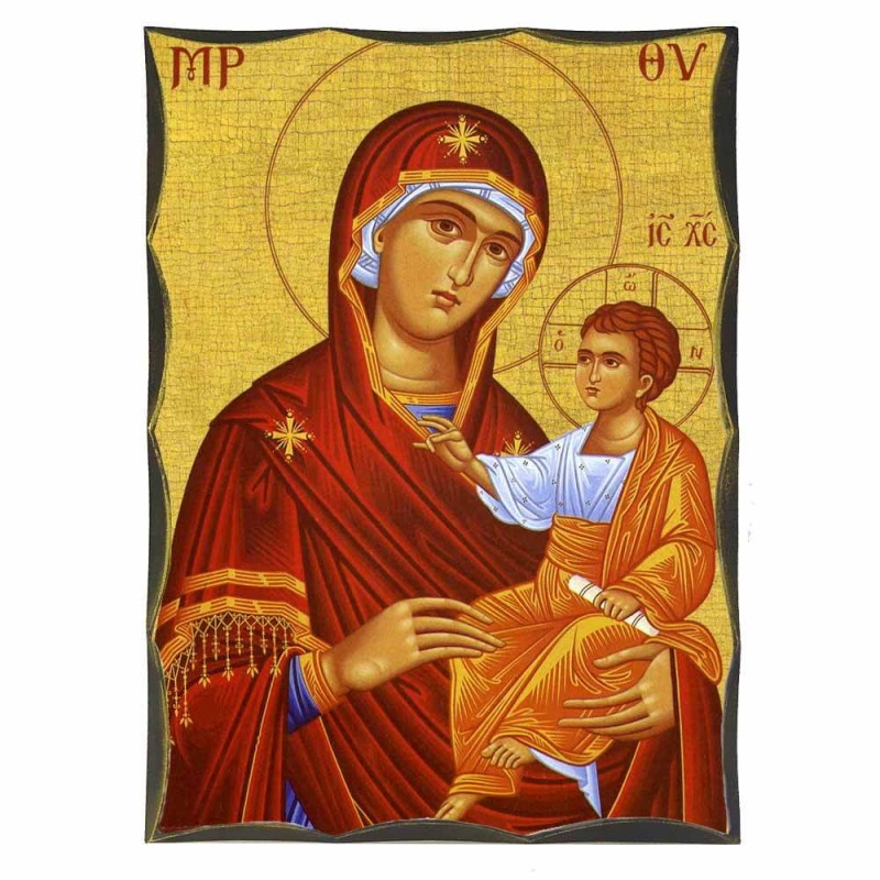 ΠΑΝΑΓΙΑ ΘΕΟΤΟΚΟΣ - Αγιορείτικη Ξύλινη Εικόνα