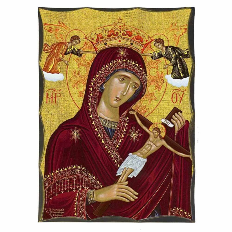 ΠΑΝΑΓΙΑ ΤΟΥ ΧΑΡΟΥ - Αγιορείτικη Ξύλινη Εικόνα