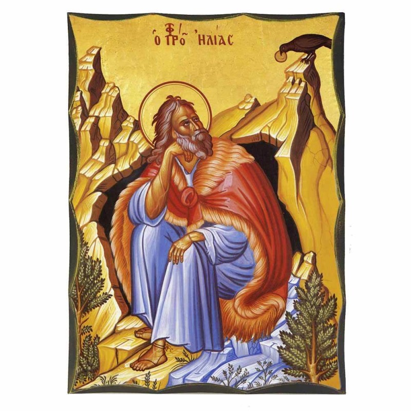 ΠΡΟΦΗΤΗΣ ΗΛΙΑΣ - Αγιορείτικη Ξύλινη Εικόνα