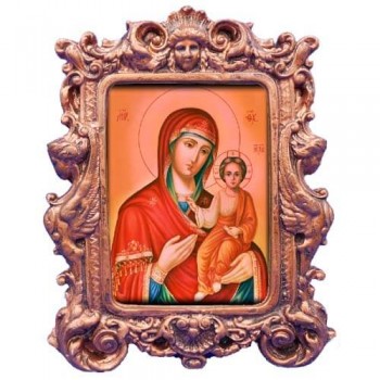 ΠΑΝΑΓΙΑ ΘΕΟΤΟΚΟΣ - Χάλκινη Κορνίζα Μπαρόκ