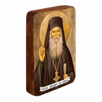 ΑΓΙΟΣ ΙΑΚΩΒΟΣ ΕΝ ΕΥΒΟΙΑΣ - Ξύλινη Εικονίτσα Μπομπονιέρα 9cm