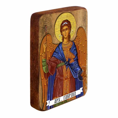 ΑΡΧΑΓΓΕΛΟΣ ΓΑΒΡΙΗΛ - Ξύλινη Εικονίτσα Μπομπονιέρα 10cm