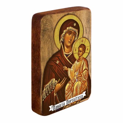 ΠΑΝΑΓΙΑ ΠΟΡΤΑΪΤΙΣΣΑ - Ξύλινη Εικονίτσα Μπομπονιέρα 9cm