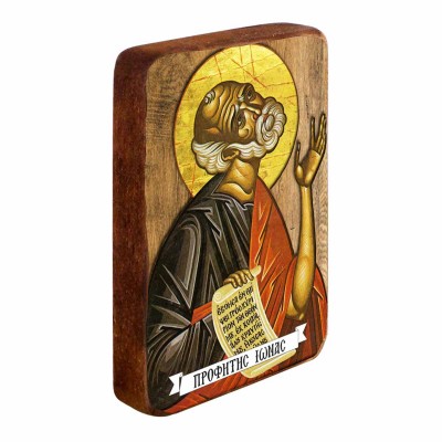ΠΡΟΦΗΤΗΣ ΙΩΝΑΣ - Ξύλινη Εικονίτσα Μπομπονιέρα 9cm