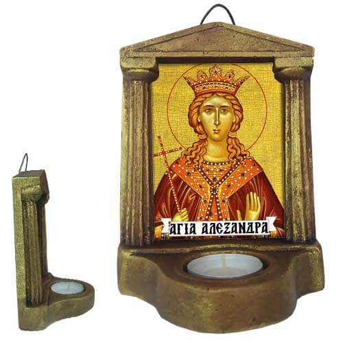 ΑΓΙΑ ΑΛΕΞΑΝΔΡΑ - Εικονοστάσι Τοίχου & Βάσης με Ρεσώ