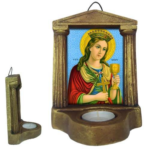 ΑΓΙΑ ΒΑΡΒΑΡΑ - Εικονοστάσι Τοίχου & Βάσης με Ρεσώ