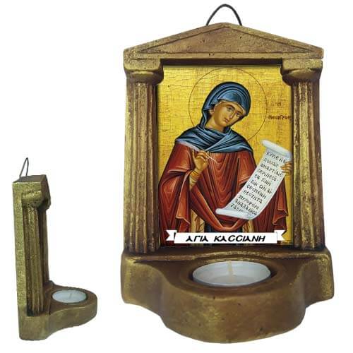 ΑΓΙΑ ΚΑΣΣΙΑΝΗ - Εικονοστάσι Τοίχου & Βάσης με Ρεσώ