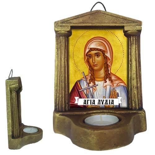 ΑΓΙΑ ΛΥΔΙΑ - Εικονοστάσι Τοίχου & Βάσης με Ρεσώ