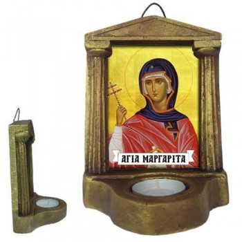 ΑΓΙΑ ΜΑΡΓΑΡΙΤΑ - Εικονοστάσι Τοίχου & Βάσης με Ρεσώ