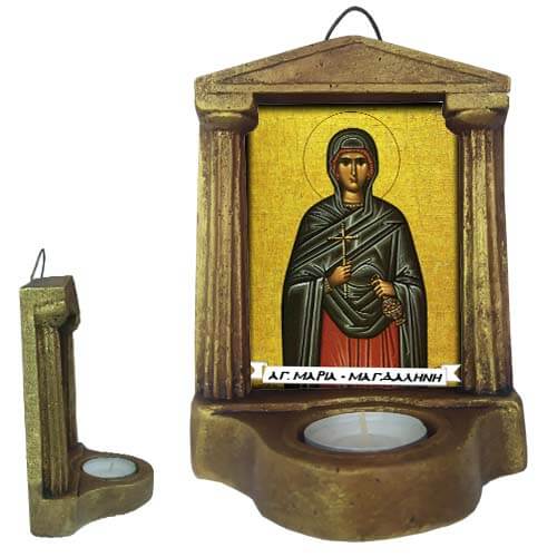 ΑΓΙΑ ΜΑΡΙΑ ΜΑΓΔΑΛΗΝΗ - Εικονοστάσι Τοίχου & Βάσης με Ρεσώ