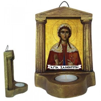 ΑΓΙΑ ΞΑΝΘΙΠΠΗ - Εικονοστάσι Τοίχου & Βάσης με Ρεσώ