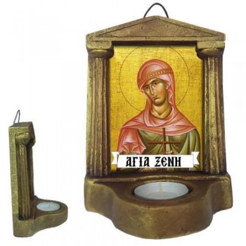 ΑΓΙΑ ΞΕΝΗ - Εικονοστάσι Τοίχου & Βάσης με Ρεσώ