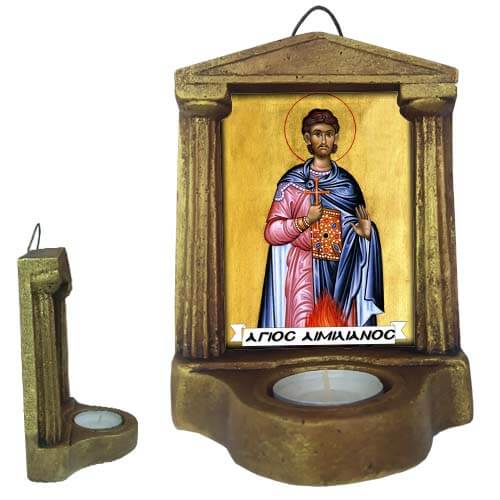 ΑΓΙΟΣ ΑΙΜΙΛΙΑΝΟΣ - Εικονοστάσι Τοίχου & Βάσης με Ρεσώ