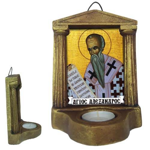 ΑΓΙΟΣ ΑΛΕΞΑΝΔΡΟΣ - Εικονοστάσι Τοίχου & Βάσης με Ρεσώ