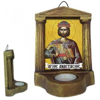 ΑΓΙΟΣ ΑΝΑΣΤΑΣΙΟΣ - Εικονοστάσι Τοίχου & Βάσης με Ρεσώ