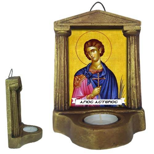 ΑΓΙΟΣ ΑΣΤΕΡΙΟΣ - Εικονοστάσι Τοίχου & Βάσης με Ρεσώ