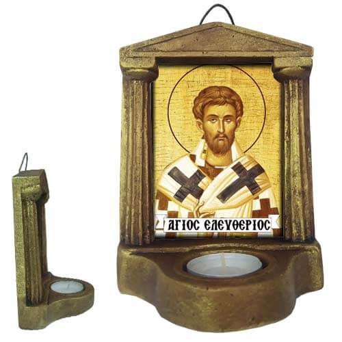 ΑΓΙΟΣ ΕΛΕΥΘΕΡΙΟΣ - Εικονοστάσι Τοίχου & Βάσης με Ρεσώ