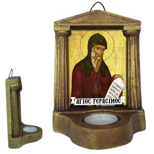 ΑΓΙΟΣ ΓΕΡΑΣΙΜΟΣ - Εικονοστάσι Τοίχου & Βάσης με Ρεσώ