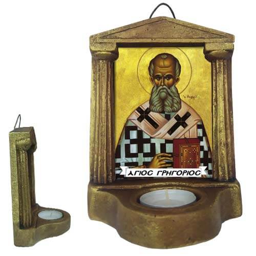 ΑΓΙΟΣ ΓΡΗΓΟΡΙΟΣ - Εικονοστάσι Τοίχου & Βάσης με Ρεσώ