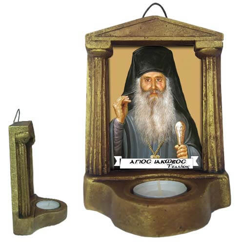 ΑΓΙΟΣ ΙΑΚΩΒΟΣ Ο ΕΝ ΕΥΒΟΙΑΣ - Εικονοστάσι Τοίχου & Βάσης με Ρεσώ