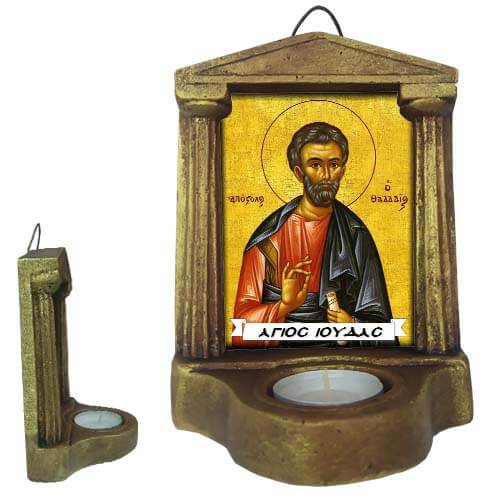 ΑΓΙΟΣ ΙΟΥΔΑΣ - Εικονοστάσι Τοίχου & Βάσης με Ρεσώ