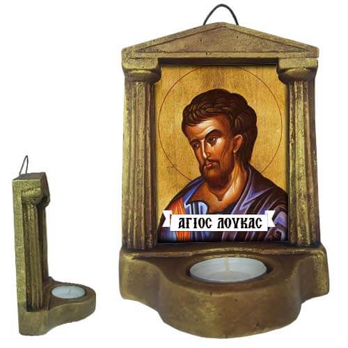 ΑΓΙΟΣ ΛΟΥΚΑΣ - Εικονοστάσι Τοίχου & Βάσης με Ρεσώ