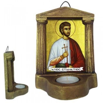 ΑΓΙΟΣ ΣΤΑΜΑΤΙΟΣ - Εικονοστάσι Τοίχου & Βάσης με Ρεσώ