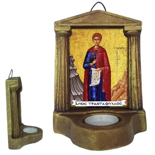 ΑΓΙΟΣ ΤΡΙΑΝΤΑΦΥΛΛΟΣ - Εικονοστάσι Τοίχου & Βάσης με Ρεσώ