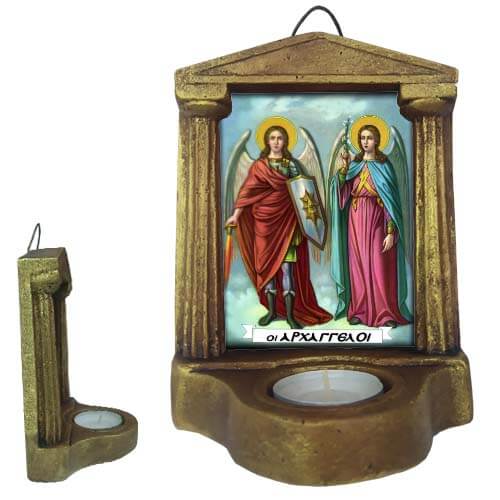 ΑΡΧΑΓΓΕΛΟΙ - Εικονοστάσι Τοίχου & Βάσης με Ρεσώ