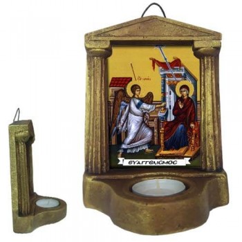 ΕΥΑΓΓΕΛΙΣΜΟΣ ΤΗΣ ΘΕΟΤΟΚΟΥ - Εικονοστάσι Τοίχου & Βάσης με Ρεσώ